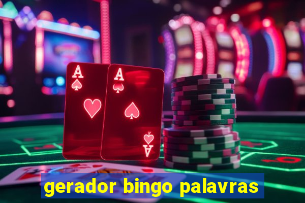 gerador bingo palavras